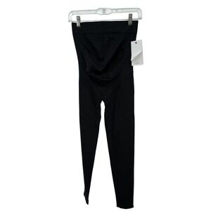 Blanqi Maternity Leggings Womens M Black Belly Support Seamless Pregnancy